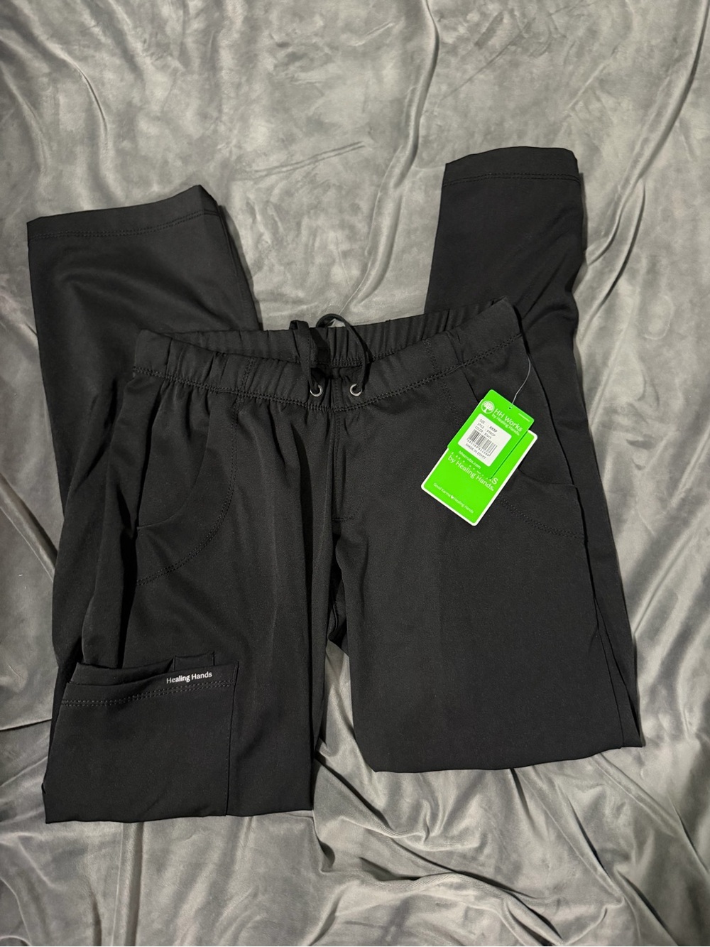 healing hands Women’s Black Elastic Waist Scrub Joggers